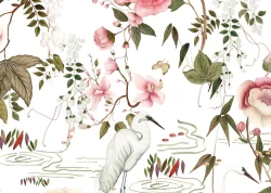 Tapeta botaniczna - brodzące czaple J&V 7230 Lac de Venus 505 Grande Corniche