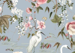 Tapeta botaniczna - brodzące czaple J&V 7233 Lac de Venus 505 Grande Corniche