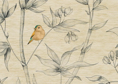 Tapeta naturalna botaniczna J&V 7250 Bambou 505 Grande Corniche