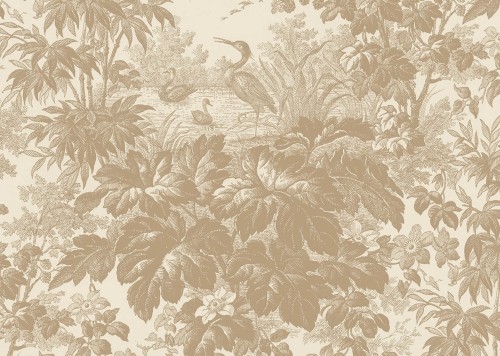 Tapeta w stylu Toile de Jouy J&V 7260 Toile 505 Grande Corniche