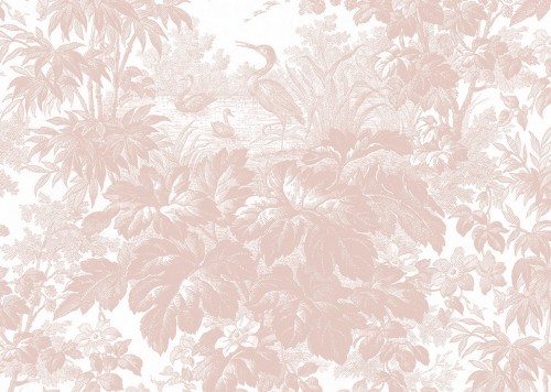 Tapeta w stylu Toile de Jouy J&V 7262 Toile 505 Grande Corniche