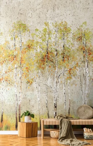 Mural malarskie brzozy Wallquest DB31006M Daisy Bennett