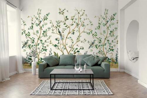 Mural naturalny botaniczny Wallquest DB31108M Daisy Bennett