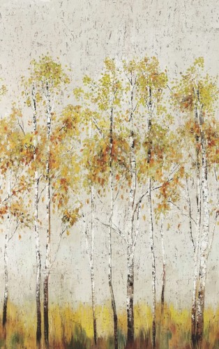 Mural maturalny korek – malarskie brzozy Wallquest DB32006M Daisy Bennett