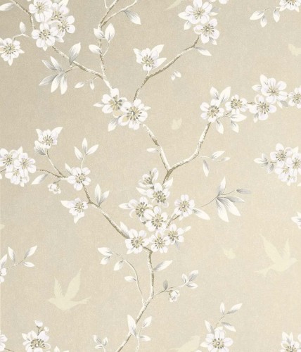 Tapeta kwitnące pnącza – metaliczna Wallquest CH30205 Chinoiserie