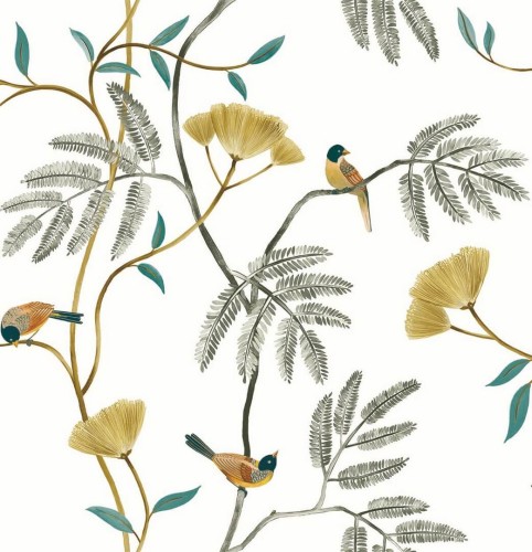 Tapeta rośliny i ptaki Wallquest CH30300 Chinoiserie