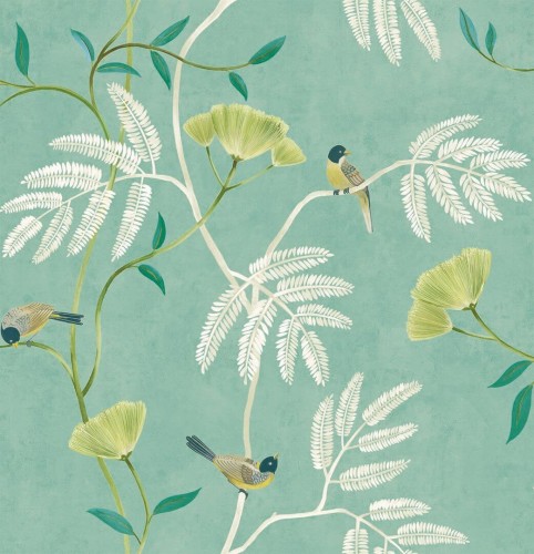 Tapeta rośliny i ptaki Wallquest CH30304 Chinoiserie