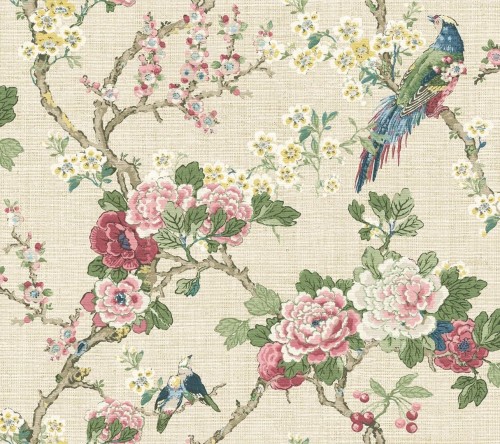 Tapeta naturalna botaniczna Wallquest CH30611 Chinoiserie