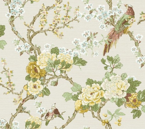 Tapeta naturalna botaniczna Wallquest CH30613 Chinoiserie