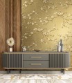 Tapeta kwitnące magnolie – metaliczna Wallquest CH31405 Chinoiserie