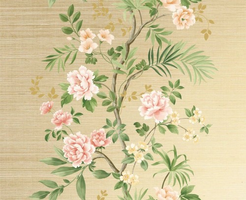 Tapeta naturalna kwitnące pnącza  Wallquest CH31505 Chinoiserie