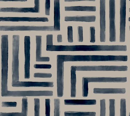 Tapeta labirynt York Wallcoverings LM5361 Painterly Labyrinth Lemieux Et Cie