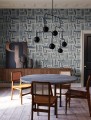 Tapeta labirynt York Wallcoverings LM5361 Painterly Labyrinth Lemieux Et Cie