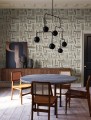 Tapeta labirynt York Wallcoverings LM5363 Painterly Labyrinth Lemieux Et Cie