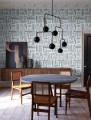 Tapeta labirynt York Wallcoverings LM5364 Painterly Labyrinth Lemieux Et Cie