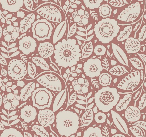 Tapeta kwiaty York Wallcoverings LM5391 Camille Blossom Lemieux Et Cie