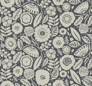 Tapeta kwiaty York Wallcoverings LM5395 Camille Blossom Lemieux Et Cie