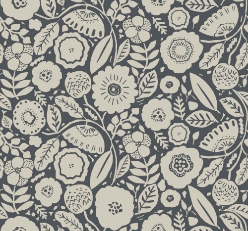 Tapeta kwiaty York Wallcoverings LM5395 Camille Blossom Lemieux Et Cie