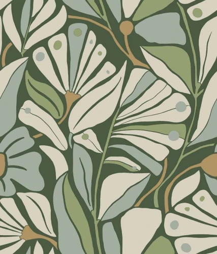 Tapeta roślinna York Wallcoverings MT5627 Cabana Club Montecito