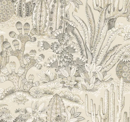 Tapeta kaktusy i sukulenty York Wallcoverings MT5633 Lotus Land Cacti Montecito
