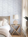 Tapeta York Wallcoverings MT5672 Cascade Palm Chevron Montecito
