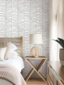 Tapeta York Wallcoverings MT5673 Cascade Palm Chevron Montecito