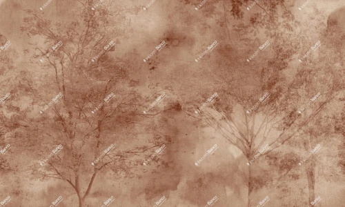 Fototapeta drzewa Inkiostro Bianco ARDEA RUGGINE INKDAAE2604 Materiaprima