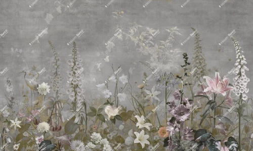Fototapeta botaniczna Inkiostro Bianco BRUMA MALVA POLVERE INKMAIB2602 Materiaprima