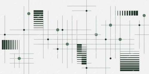 Fototapeta geometryczna Inkiostro Bianco INTRECCI MINT INKICEX2604 Materiaprima
