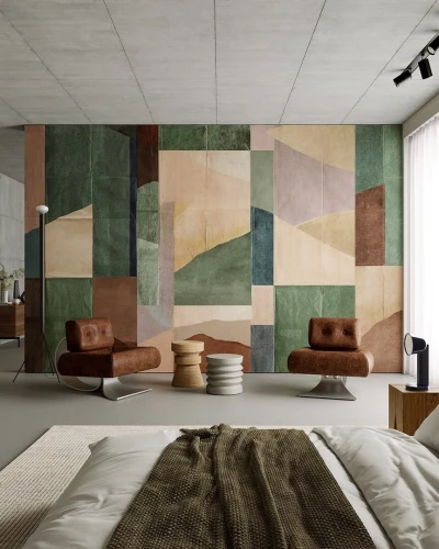 Fototapeta geometryczna - kolaż Inkiostro Bianco JAPONISME PASTELLI INKONIE2602 Materiaprima