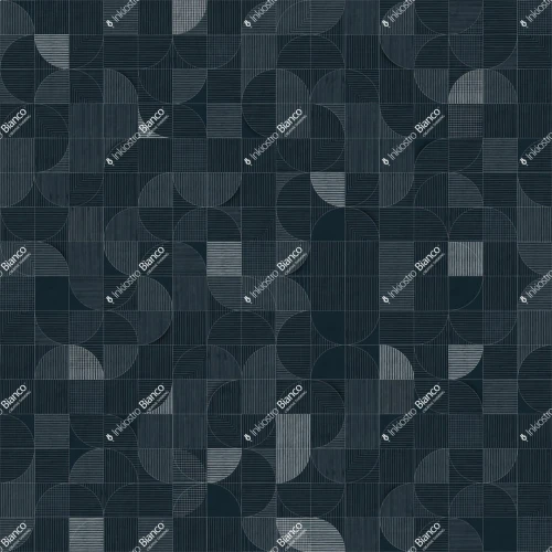 Fototapeta geometryczna mozaika Inkiostro Bianco MOSAICO LUNARE BLUE SCURO INKALRP2603 Materiaprima