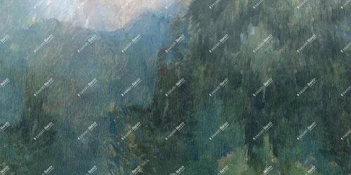 Fototapeta malarski krajobraz lasu Inkiostro Bianco VIRIDIAN BLU INKEIII2602 Materiaprima