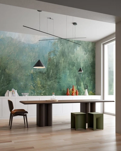 Fototapeta malarski krajobraz lasu Inkiostro Bianco VIRIDIAN SMERALDO INKEIII2601 Materiaprima