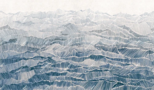 Fototapeta artystyczny horyzont gór Inkiostro Bianco YAMA INCHIOSTRO INKOOPA2603 Materiaprima