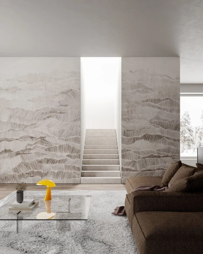 Fototapeta artystyczny horyzont gór Inkiostro Bianco YAMA LAPIS INKOOPA2601a Materiaprima