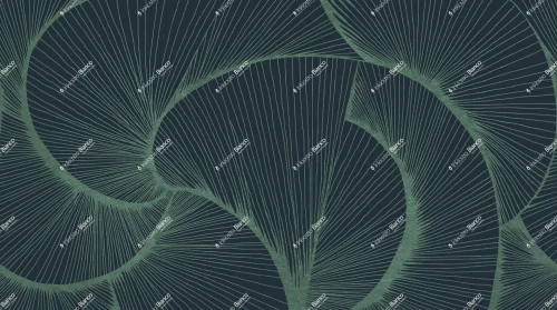 Fototapeta graficzna kompozycja linii Inkiostro Bianco ZEPHYR TEAL INKSZYE2604 Materiaprima