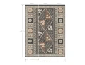 Mural inspirowany gobelinami z plemiennym wzorem York Wallcoverings AB3057M Tapa Artifacts