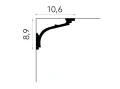 Listwa elastyczna sufitowa MD110F Mardom Decor - wys. 8,9 cm