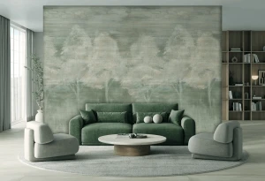 Mural rozmyte drzewa Decoprint SYD27592 Environment Serenity