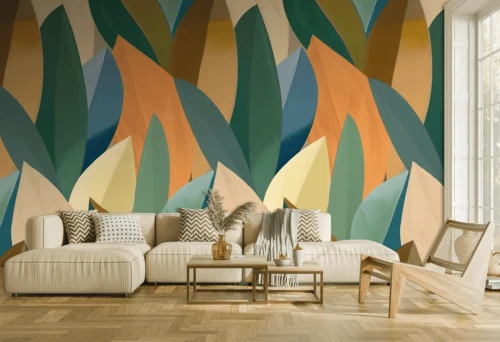 Mural artystyczne liście Decoprint SYD27598 Foliage Serenity