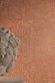 Tapeta naturalna z haftowanym sznurkiem jutowym Casamance 71840439 Silvara Tramis