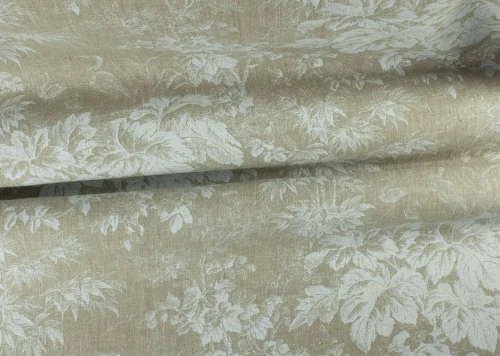 Tkanina lniana z motywem scenek J&V F7307 Toile Archive Grande Corniche