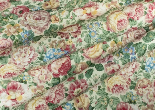Tkanina ze wzorem róż J&V F7320 Grande Rose Grande Corniche