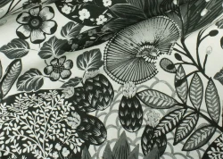 Tkanina lniano-bawełniana z roślinnym wzorem J&V F7341 Lithops Grande Corniche