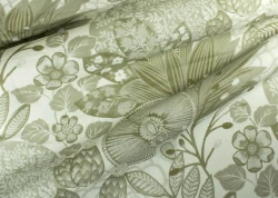 Tkanina lniano-bawełniana z roślinnym wzorem J&V F7342 Lithops Grande Corniche