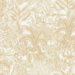 Tapeta tropikalna roślinność Caselio BLS 107481000 Palmaris Blue Shades