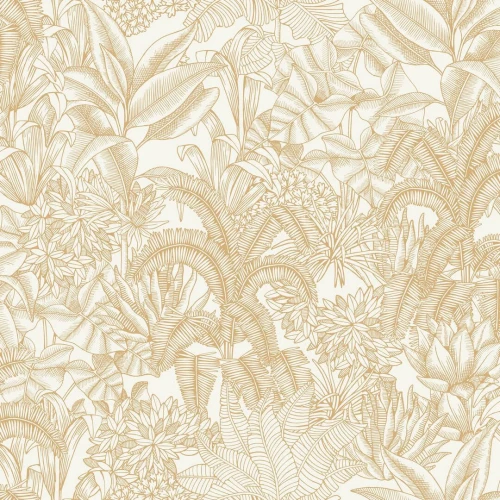 Tapeta tropikalna roślinność Caselio BLS 107481000 Palmaris Blue Shades