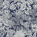 Tapeta tropikalna roślinność Caselio BLS 107486160 Palmaris Blue Shades