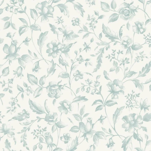 Tapeta kwiatowe pnącza Caselio BLS 107506000 Pastelia Blue Shades