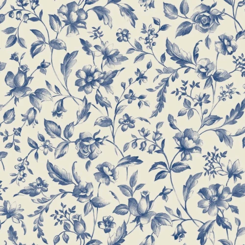 Tapeta kwiatowe pnącza Caselio BLS 107506110 Pastelia Blue Shades